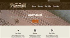 Desktop Screenshot of lastgenuineleather.com